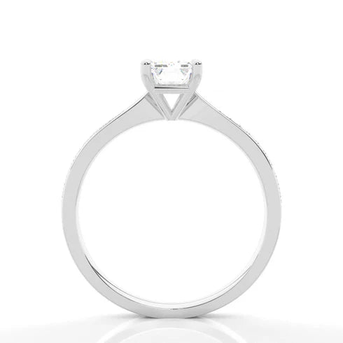 MJ-135 Classic 925 Sterling Silver Moissanite Ring stylish jewelry Anniversary Ring