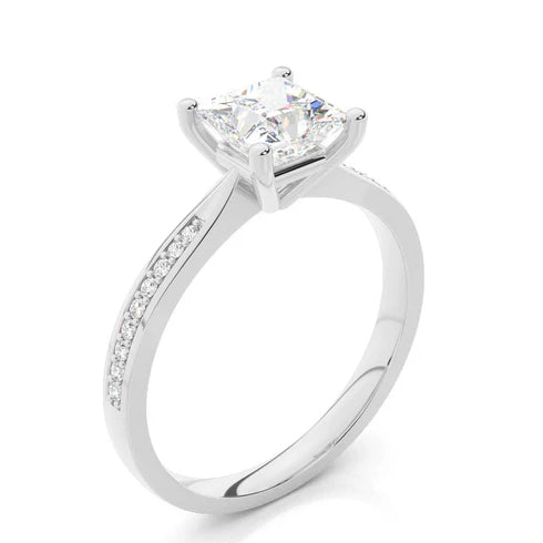 MJ-128 Classic 925 Sterling Silver Moissanite Ring stylish jewelry Anniversary Ring