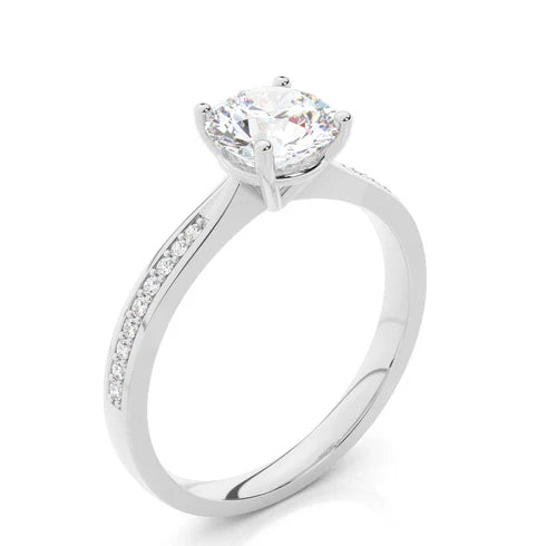 MJ-136 Classic 925 Sterling Silver Moissanite Ring stylish jewelry Anniversary Ring