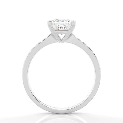 MJ-128 Classic 925 Sterling Silver Moissanite Ring stylish jewelry Anniversary Ring