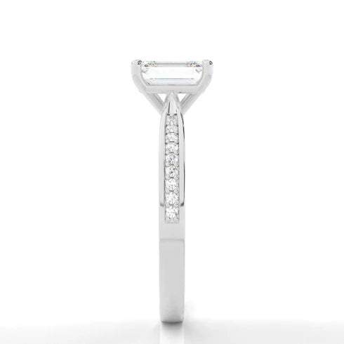 MJ-135 Classic 925 Sterling Silver Moissanite Ring stylish jewelry Anniversary Ring