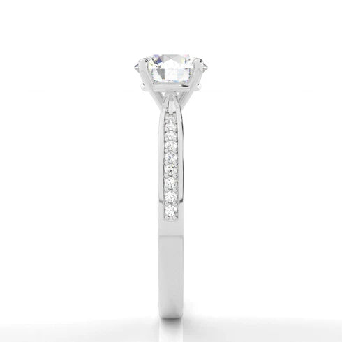 MJ-136 Classic 925 Sterling Silver Moissanite Ring stylish jewelry Anniversary Ring