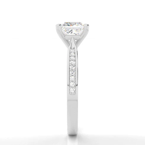 MJ-128 Classic 925 Sterling Silver Moissanite Ring stylish jewelry Anniversary Ring
