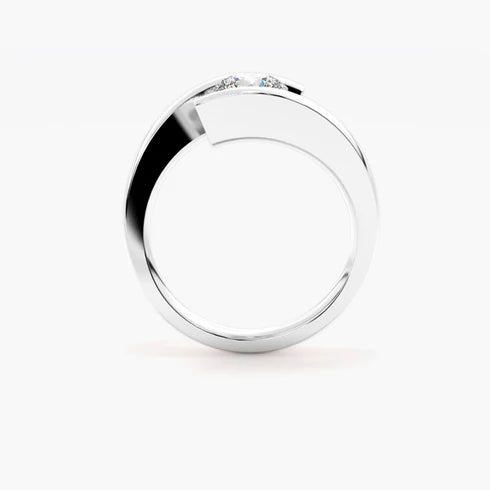 MJ-126 Classic 925 Sterling Silver Moissanite Ring stylish jewelry Anniversary Ring