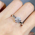 MJ-122 Classic 925 Sterling Silver Moissanite Ring stylish jewelry Anniversary Ring
