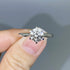 MJ-122 Classic 925 Sterling Silver Moissanite Ring stylish jewelry Anniversary Ring