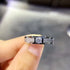 MJ-210 White Gold Certified by GRA Solitaire Cut Diamond Engagement Ring for Men