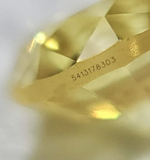 100% Real Moissanite Yellow Diamond Round Cut Stone with Certificate Lab Diamonds Pass Tester with GRA Report