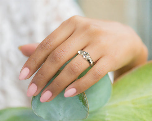 MJ-Female Set Diamond Ring,Necklace,Earing Silver 925