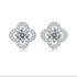 MJ-61 Flower Moissanite Earings Silver 925 Original Moissanite Diamond Test Past Wedding Drop EarringsJewelry