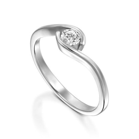MJ-114 Classic 925 Sterling Silver Moissanite Ring stylish jewelry Anniversary Ring