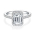 MJ-124 Classic 925 Sterling Silver Moissanite Ring stylish jewelry Anniversary Ring