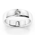 MJ-254 Silver 925 Platinum Diamond Mens Band