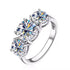 MJ-143 Classic 925 Sterling Silver Moissanite Ring stylish jewelry Anniversary Ring