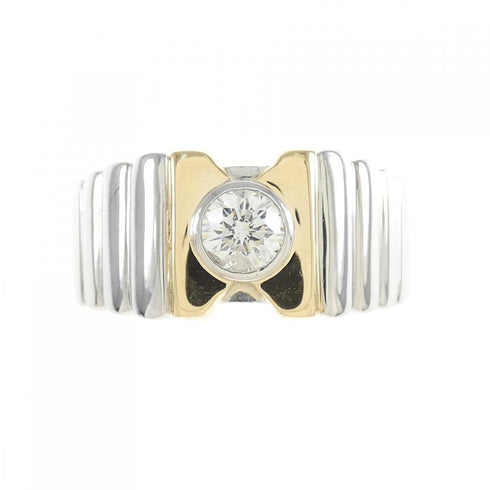 MJ 255 Authentic Gold Plate + Diamond + Silver 925 Ring
