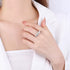MJ-141 Classic 925 Sterling Silver Moissanite Ring stylish jewelry Anniversary Ring
