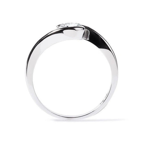 MJ-114 Classic 925 Sterling Silver Moissanite Ring stylish jewelry Anniversary Ring