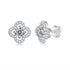 MJ-61 Flower Moissanite Earings Silver 925 Original Moissanite Diamond Test Past Wedding Drop EarringsJewelry