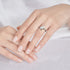 MJ-125 Classic 925 Sterling Silver Moissanite Ring stylish jewelry Anniversary Ring