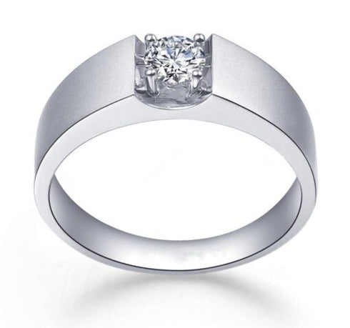 MJ-122 Carat D Color Moissanite Wedding Band Men Ring 925 Sterling Silver Engagement Rings For Man With GRA Certificate Gift