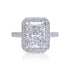 MJ-212 Radiant Cut Diamond Engagement Ring GRA Certified