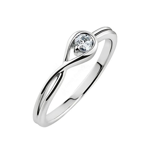 MJ-111 Classic 925 Sterling Silver Moissanite Ring stylish jewelry Anniversary Ring