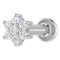 MJ-303 Moissanite Diamond Nose Stud Gold + Silver 925