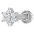 MJ-303 Moissanite Diamond Nose Stud Gold + Silver 925