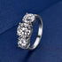 MJ-143 Classic 925 Sterling Silver Moissanite Ring stylish jewelry Anniversary Ring