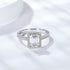 MJ-124 Classic 925 Sterling Silver Moissanite Ring stylish jewelry Anniversary Ring