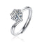 MJ-110 Classic 925 Sterling Silver Moissanite Ring stylish jewelry Anniversary Ring