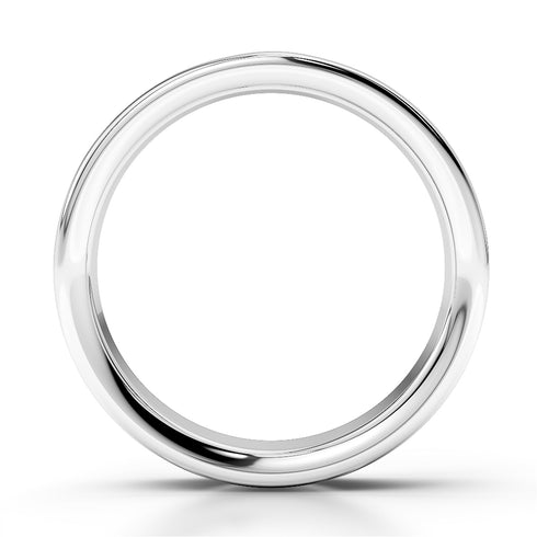 MJ-254 Silver 925 Platinum Diamond Mens Band