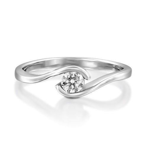 MJ-114 Classic 925 Sterling Silver Moissanite Ring stylish jewelry Anniversary Ring