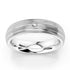 MJ-253 Silver 925 Platinum Diamond Mens Band
