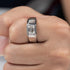 MJ-203 Carat D Color Moissanite Wedding Band Men Ring 925 Sterling Silver Engagement Rings For Man
