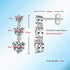 MJ-60 Silver 925 Original Moissanite Diamond Test Past Wedding Drop EarringsJewelry
