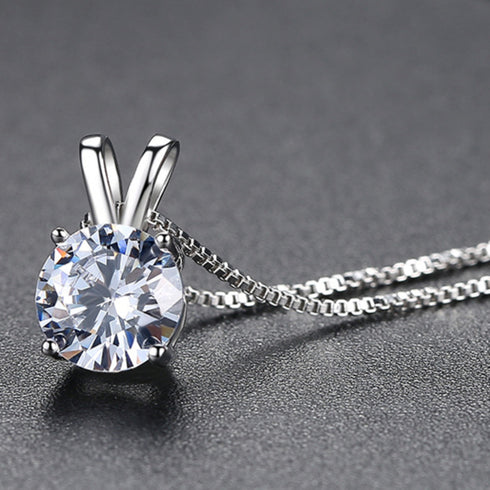 MJ-18 Sterling 100% 925 Silver Wedding Party Fine Jewelry Gift Pendant