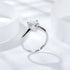 MJ-137 Classic 925 Sterling Silver Moissanite Ring stylish jewelry Anniversary Ring