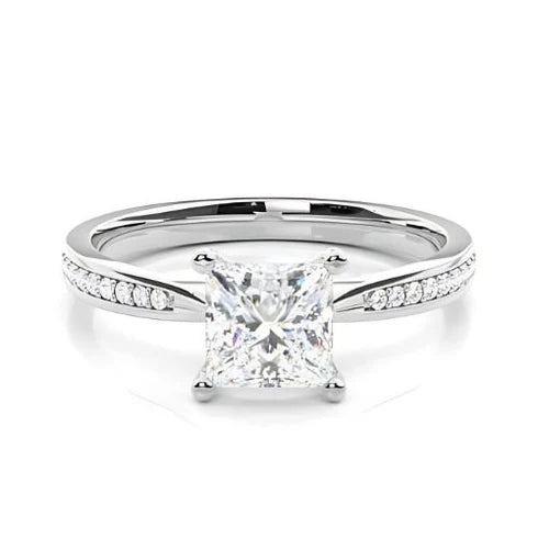 MJ-128 Classic 925 Sterling Silver Moissanite Ring stylish jewelry Anniversary Ring