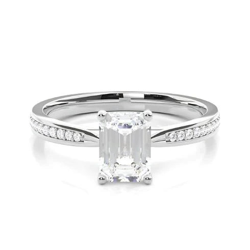 MJ-135 Classic 925 Sterling Silver Moissanite Ring stylish jewelry Anniversary Ring