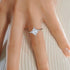 MJ-102 Original Moissanite Princes Cut Diamond Ring