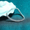 Moissanite Iced Out Tennis Bracelet 925 Sterling Silver Sparkling Moissanite Tennis Bracelet Chain