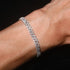Sterling Silver VVS Moissanite Iced Out Hip Hop Jewelry Cuban Link Bracelet Men Women