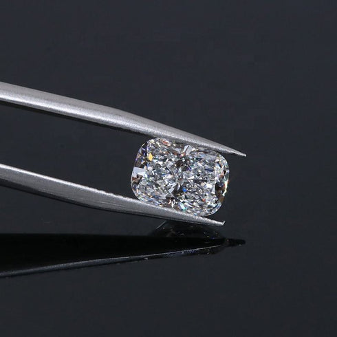 100% Real Moissanite Excellent Elongated Cushion Cut Lab Diamonds Tester with GRA Report