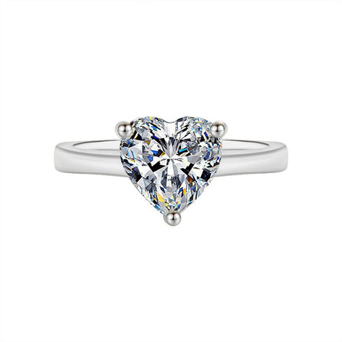 MJ-Classic Fine Heart Shape Moissanite Jewelry Sets for Women for Engagement & Anniversary Valentine's Day Gifts for Girlfriends
