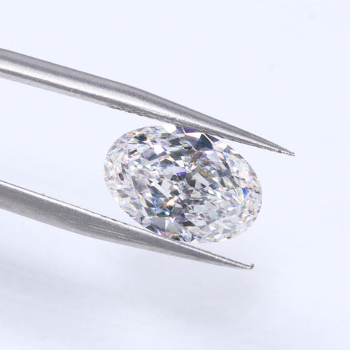 100% Real Moissanite VVS VS Clarity Certified VVS VS Oval Cut Lab Grown Diamond Use for Fine Jewelry