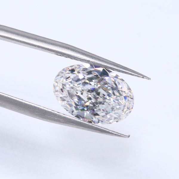 100% Real Moissanite VVS VS Clarity Certified VVS VS Oval Cut Lab Grown Diamond Use for Fine Jewelry