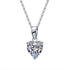 MJ-Classic Fine Heart Shape Moissanite Jewelry Sets for Women for Engagement & Anniversary Valentine's Day Gifts for Girlfriends