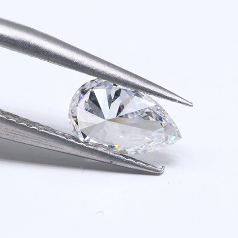 100% Real Moissanite VVS VS Clarity Certified Pear Cut Loose Lab Diamond for Jewelry Making