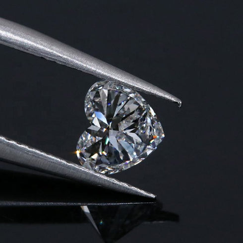100% Real Moissanite VVS VS Clarity D Color Heart Cut Lab Grown Diamond Tester with GRA Report